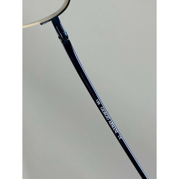 Giorgio Armani Titanium GA 173 VL1 Blue EYEGLASSES FRAMES Half Rimless 49 [] 19 - Picture 9 of 12